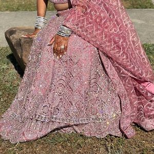 Pink Custom Bridal Lehenga